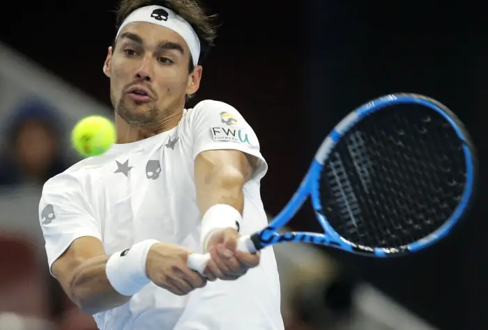 Tennis - China Open - Men's Singles - Round 16 - Beijing, China - October 5, 2017 - Fabio Fognini of Italy in action