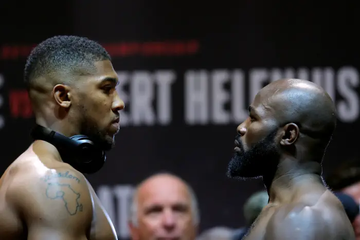 Anthony Joshua and Carlos Takam