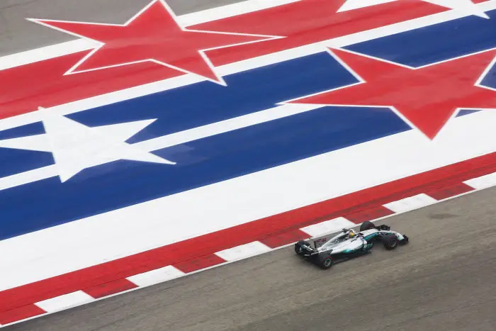 Lewis Hamilton (GBR) Mercedes-Benz F1 W08 Hybrid at Formula One World Championship, Rd17, United States Grand Prix, Practice, Circuit of the Americas, Austin, Texas, USA, Friday 20 October 2017.