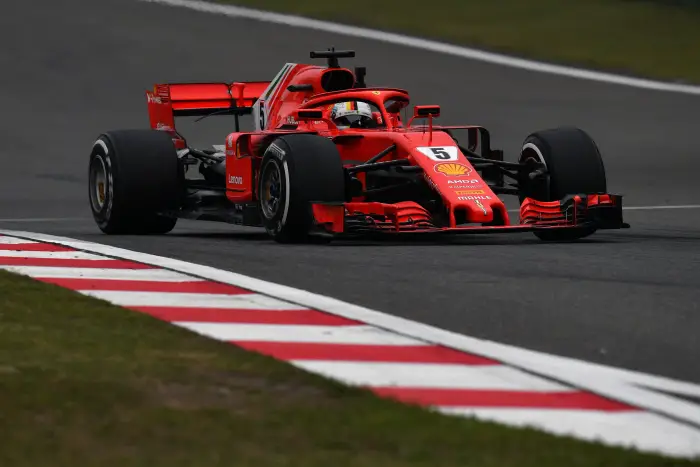 Sebastian Vettel (GER) Ferrari SF-71H at Formula One World Championship, Rd3, Chinese Grand Prix, Practice, Shanghai, China, Friday 13 April 2018.