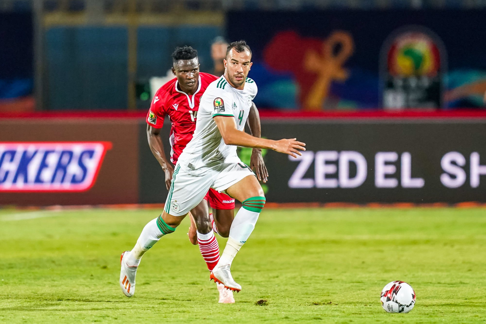 Djamel Eddine Benlamri of Algeria during the African Cup of Nations match between Algeria and Kenya, on June 23, 2019 Photo : Ulrik Pedersen / Icon Sport