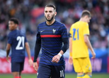 Amine Gouiri (Photo by Philippe Lecoeur/FEP/Icon Sport)