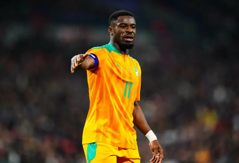 Serge Aurier avec la Côte d'Ivoire.