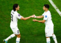 Edinson Cavani (L) and Luis Suarez - Photo by Icon sport