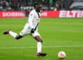 18 February 2023, North Rhine-Westphalia, Mönchengladbach: Soccer: Bundesliga, Borussia Mönchengladbach - Bayern Munich, Matchday 21, Stadium im Borussia-Park: Galdbach's Manu Kone plays the ball. Photo: Federico Gambarini/dpa - IMPORTANT NOTE: In accordance with the requirements of the DFL Deutsche Fußball Liga and the DFB Deutscher Fußball-Bund, it is prohibited to use or have used photographs taken in the stadium and/or of the match in the form of sequence pictures and/or video-like photo series. - Photo by Icon sport