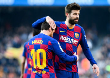 Lionel Messi et Gerard Piqué - Icon Sport