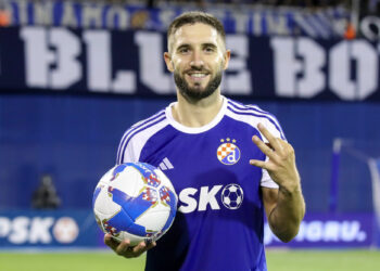 Luka Ivanusec after the UEFA Champions League Second qualifying round first leg match between GNK Dinamo Zagreb and Astana at Maksimir Stadium on July 25, 2023 in Zagreb, Croatia. Photo: Goran Stanzl/Pixsell - Photo by Icon sport