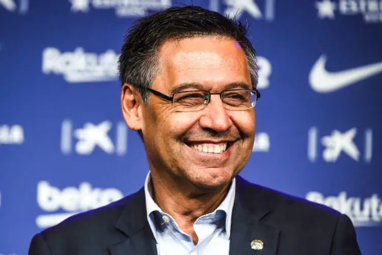 FC Barcelona president Josep Maria Bartomeu during the Antonio Griezmann presentation as FC Barcelona new player. Camp Nou Stadium. Barcelona, Spain - 14 JULY 2019.  Photo : SUSA / Icon Sport