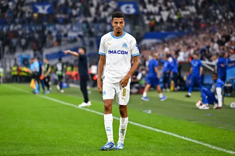 Azzedine Ounahi peine à confirmer les espoirs placés en lui après la coupe du monde. - Photo by Baptiste Fernandez/Icon Sport.