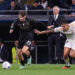 Kvaratskhelia a été l'une des principales menaces du Napoli hier soir face au Real Madrid en Ligue des Champions. - Photo by Icon sport.
