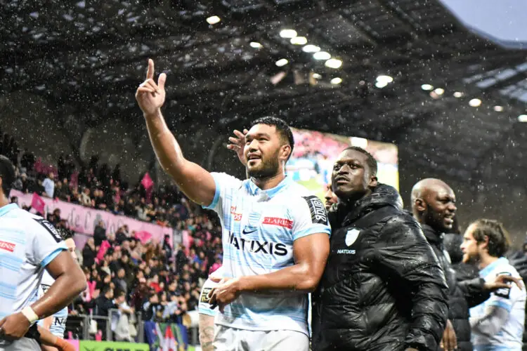 Veikoso POLONIATI of Racing 92 after the Top 14 match between Stade Francais Paris and Racing 92 at Stade Jean-Bouin on November 18, 2023 in Paris, France. (Photo by Sandra Ruhaut/Icon Sport)