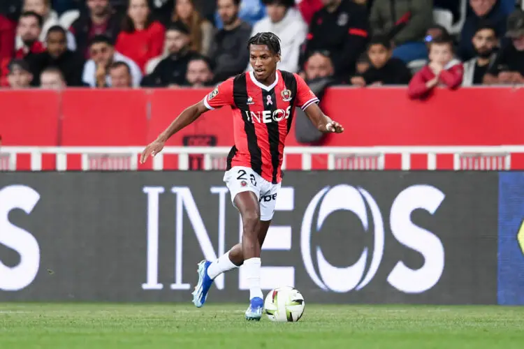 Auteur de 2 buts lors des 3 dernières journées, Hicham Boudaoui pourrait être récompensé par une titularisation ce weekend à la place de Khéphren Thuram. - Photo by Philippe Lecoeur/FEP/Icon Sport.