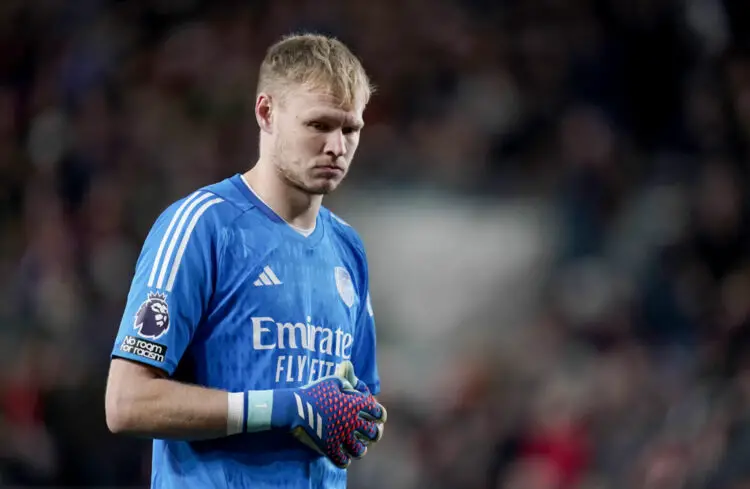 Aaron Ramsdale a perdu le sourire cette saison du côté d'Arsenal. - Photo by Icon sport.