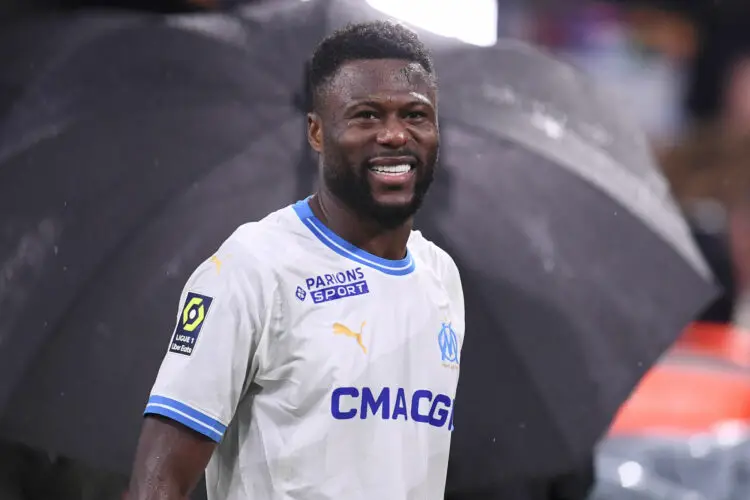 99 Chancel MBEMBA MANGULU (om) during the Ligue 1 Uber Eats match between Olympique de Marseille and Montpellier Herault Sport Club at Orange Velodrome on February 25, 2024 in Marseille, France. (Photo by Philippe Lecoeur/FEP/Icon Sport)
