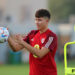 19th November 2022; Qatar; FIFA World Cup Football, Pre-Games General Views; Rubin Colwill of Wales during Wales training session at the Al Sadd SC New Training Facilities 2 - Photo by Icon sport   - Photo by Icon Sport