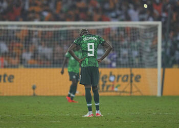 Victor Osimhen avec le maillot du Nigéria (Photo by Ulrik Pedersen/DeFodi Images) - Photo by Icon Sport