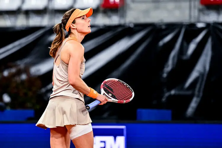 Alize CORNET of France during the 2024 Open de Rouen, WTA 250 at Kindarena on April 16, 2024 in Rouen, France.(Photo by Sandra Ruhaut/Icon Sport)   - Photo by Icon Sport