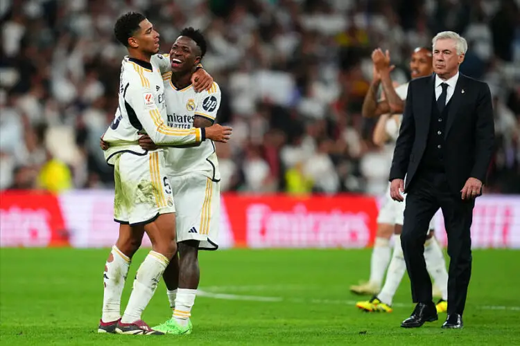 Jude Bellingham et Vinicius Junior avec le Real Madrid - Photo by Icon Sport