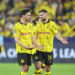 Mats Hummels (Borussia Dortmund) und Niclas Fuellkrug (Borussia Dortmund) diskutieren, UEFA Champions League 2023/24 - Semi-finals First Leg, Borussia Dortmund vs Paris Saint-Germain, Signal-Iduna-Park am 01. May 2024 in Dortmund, Deutschland. (Foto von Marco Steinbrenner/DeFodi Images)  Mats Hummels (Borussia Dortmund) und Niclas Fuellkrug (Borussia Dortmund) diskuss, UEFA Champions League 2023/24 - Semi-finals First Leg, Borussia Dortmund vs Paris Saint-Germain, Signal-Iduna-Park, May 1, 2024 in Dortmund, Germany. (Photo by Marco Steinbrenner/DeFodi Images)   - Photo by Icon Sport