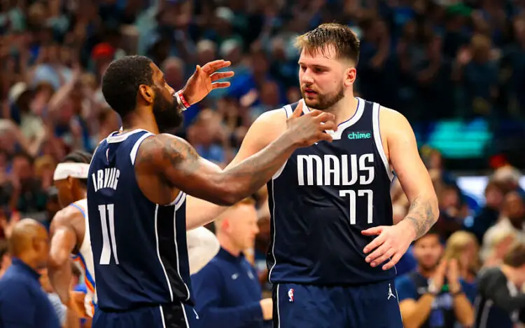 Kyrie Irving et Luka Doncic
(Photo by Icon Sport)