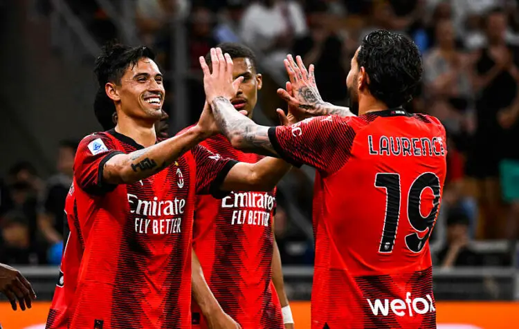 Les joueurs de l'AC Milan - Photo by Icon Sport