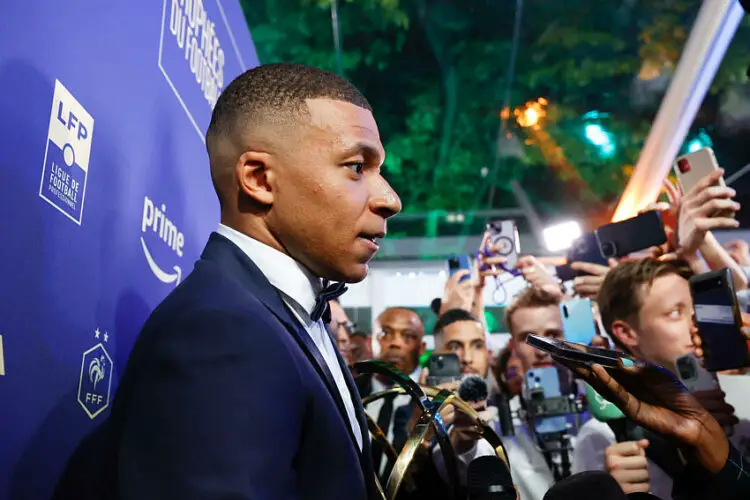 07 Kylian MBAPPE (psg) during the 32nd edition of the UNFP awards ceremony at Pavillon d'Armenonville on May 13, 2024 in Paris, France.(Photo by Loic Baratoux/FEP/Icon Sport)   - Photo by Icon Sport