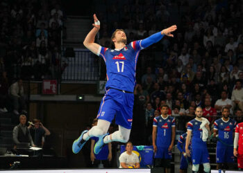 Trévor Clevenot of France during the International Friendly Volleyball match between France and Netherlands on May 18, 2024 at Co'met Arena in Orleans, France. Photo Laurent Lairys/ABACAPRESS.COM   - Photo by Icon Sport