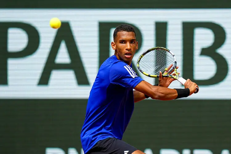 Felix AUGER ALIASSIME of Canada during the Qualifications of Roland Garros at Roland Garros on May 21, 2024 in Paris, France.(Photo by Hugo Pfeiffer/Icon Sport)   - Photo by Icon Sport