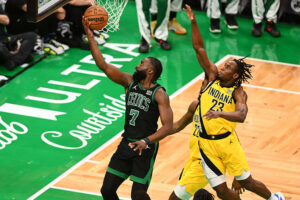 NBA : les Celtics en patron face aux Pacers avec un grand Jaylen Brown