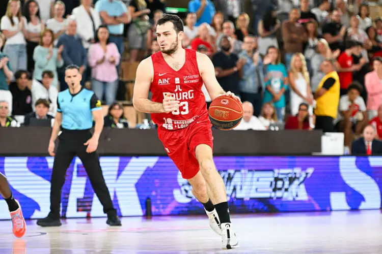 Axel JULIEN of Bourg during the Betclic Elite, Semi Finals match between Monaco and Bourg en Bresse at Salle Gaston Medecin on May 23, 2024 in Monaco, Monaco.(Photo by Pascal Della Zuana/Icon Sport)   - Photo by Icon Sport