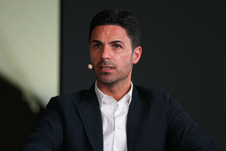 Mikel  Arteta  during the Kafd Globe Soccer Awards Europe Edition - Cala di Volpe ,Costa Smeralda , Sardinia . Italy - Tuesday 28 May , 2024. Sport - Soccer . (Photo by Spada/LaPresse)   - Photo by Icon Sport