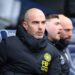 6th January 2024; The Den, Bermondsey, London, England; FA Cup Third Round Football, Millwall versus Leicester City; Leicester City Manager Enzo Maresca watches early game play - Photo by Icon sport   - Photo by Icon Sport