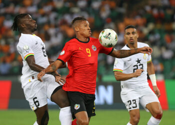 Mozambique revient à hauteur de l'Algérie de la Guinée dans le groupe G. Photo by Icon Sport   - Photo by Icon Sport