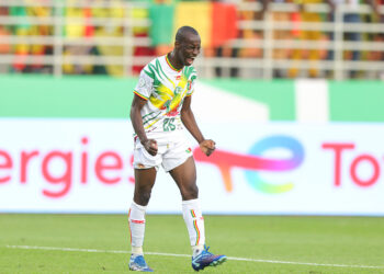 Kamory Doumbia a marqué un but gag ce soir face au Ghana - Photo by Icon Sport   - Photo by Icon Sport