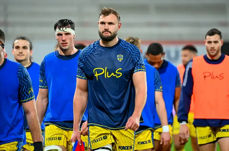 Christiaan Van Der Merwe of USON Nevers during the Pro D2 match between Club Athletique Brive Correze Limousin and USON Nevers at Stade Amedee-Domenech on February 9, 2024 in Brive, France. (Photo by Loic Cousin/Icon Sport)   - Photo by Icon Sport