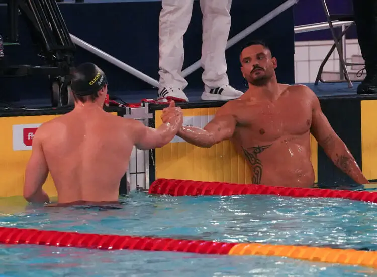 Florent Manaudou et Maxime Grousset (France) - Photo by Icon Sport