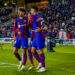 Félix, Raphinha et Cancelo avec le Barça - Photo by Icon Sport