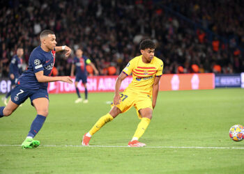 27 Lamine YAMAL - 07 Kylian MBAPPE - Photo by Icon Sport