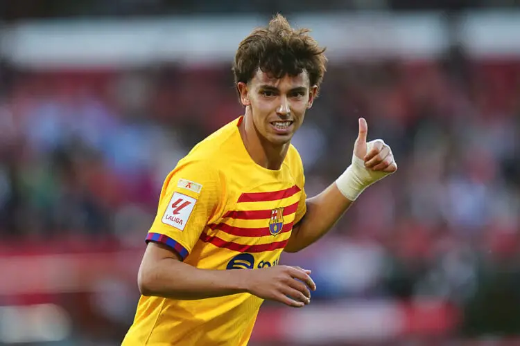 Joao Felix of FC Barcelona during the La Liga EA Sports match between Girona FC and FC Barcelona played at Montilivi Stadium on May 04, 2024 in Girona, Spain. (Photo by Sergio Ruiz / Pressinphoto / Icon Sport)   - Photo by Icon Sport