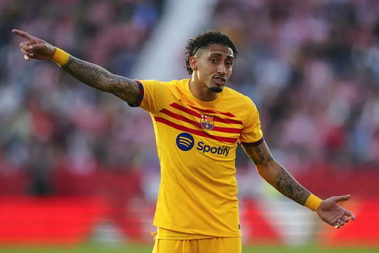 Raphael Dias Belloli Raphinha of FC Barcelona during the La Liga EA Sports match between Girona FC and FC Barcelona played at Montilivi Stadium on May 04, 2024 in Girona, Spain. (Photo by Sergio Ruiz / Pressinphoto / Icon Sport)   Photo by Icon sport   - Photo by Icon Sport