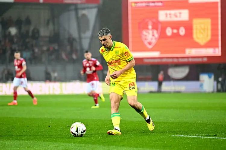 39 Matthis ABLINE (fcn) during the Ligue 1 Uber Eats match between Brest and Nantes at Stade Francis-Le Ble on May 4, 2024 in Brest, France.(Photo by Anthony Bibard/FEP/Icon Sport)   - Photo by Icon Sport