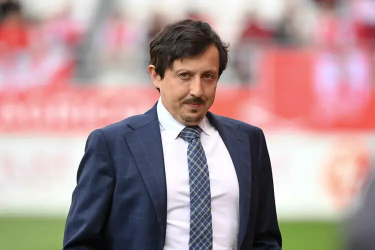 Pablo LONGORIA (President Marseille OM) during the Ligue 1 Uber Eats match between Reims and Marseille at Stade Auguste Delaune on May 15, 2024 in Reims, France.(Photo by Anthony Bibard/FEP/Icon Sport)   - Photo by Icon Sport