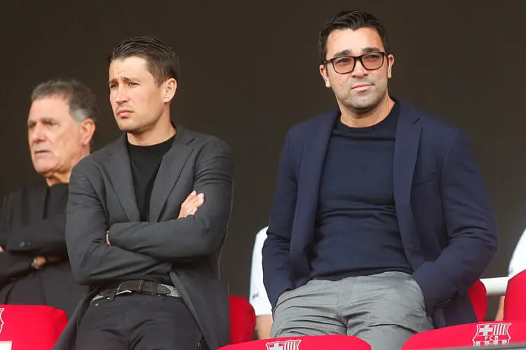 Deco (Directeur sportif du FC Barcelone) et Bojan (Directeur sportif adjoint du FC Barcelone) - Photo by Icon Sport