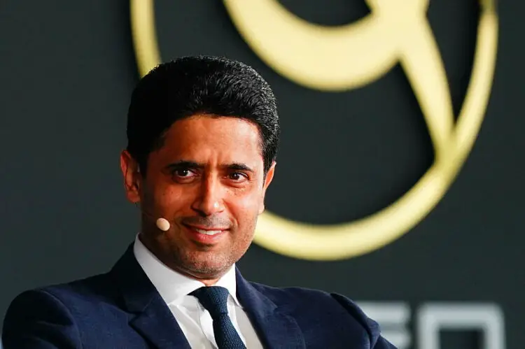 Nasser Al-Khelaifi during the Kafd Global Soccer Forum Europe Edition - Cala di Volpe ,Costa Smeralda , Sardinia . Italy - Tuesday 28 May , 2024. Sport - Soccer . (Photo by Spada/LaPresse)   - Photo by Icon Sport
