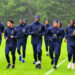 Bradley BARCOLA, Warren ZAIRE EMERY, Marcus THURAM, Kylian MBAPPE et Ousmane DEMBELE (France) - Photo by Icon Sport