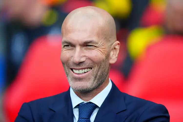 Former Real Madrid manager Zinedine Zidane during the UEFA Champions League final at Wembley Stadium in London. Picture date: Saturday June 1, 2024.   - Photo by Icon Sport