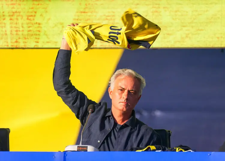 Fenerbahce signed a contract with the world-renowned coach Jose Mourinho in front of thousands of fans at Ulker Stadium on June 2, 2024 in Istanbul, Turkey. After the signing ceremony,  (Photo by SeskimPhoto )   - Photo by Icon Sport