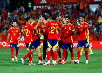 Oyarzábal et ses coéquipiers (équipe d'Espagne) - Photo by Icon Sport