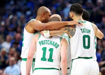 Les joueurs des Boston Celtics - Photo by Icon Sport