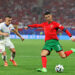 Cristiano Ronaldo (R) of Portugal is seen in action against Tomáš Holeš (L) of Czech Republic during the UEFA Euro 2024 match between Portugal VS Czech Republic at the Red Bull Arena on June 18, 2024 (Final score Portugal 2-1 Czech Republic) (Photo by Sergei Mikhailichenko / SOPA Images/Sipa USA)   - Photo by Icon Sport